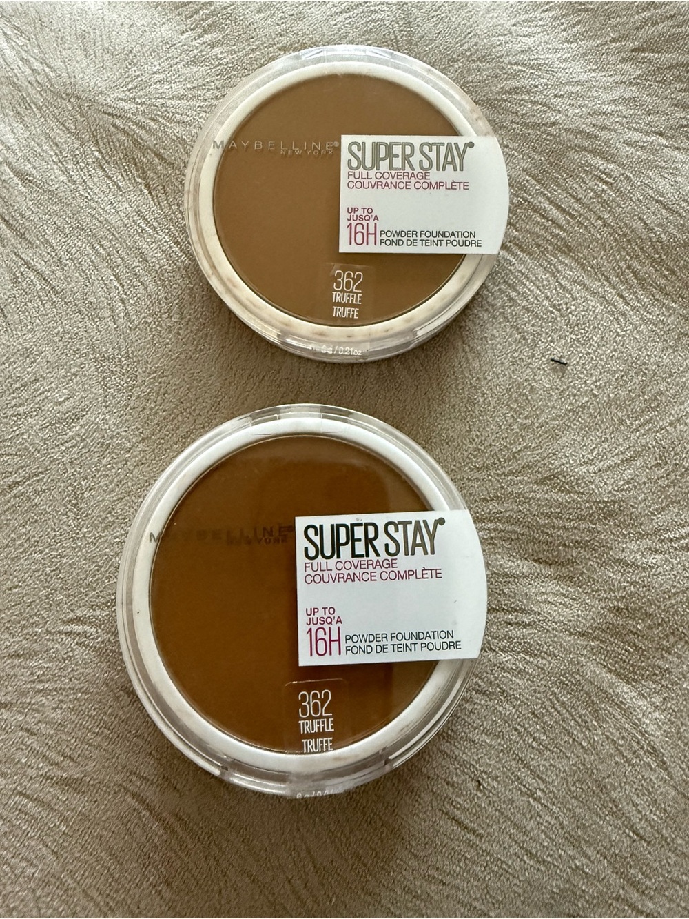Maybelline SuperStay Powder Foundation - Truffle 362 (2 pices )